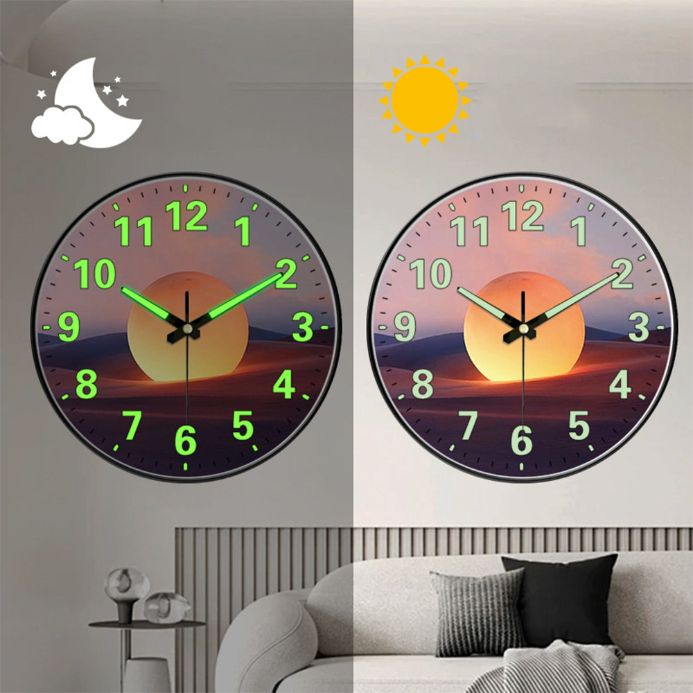 Luxury Lifestyle Dark - Reloj de pared luminoso de moda,