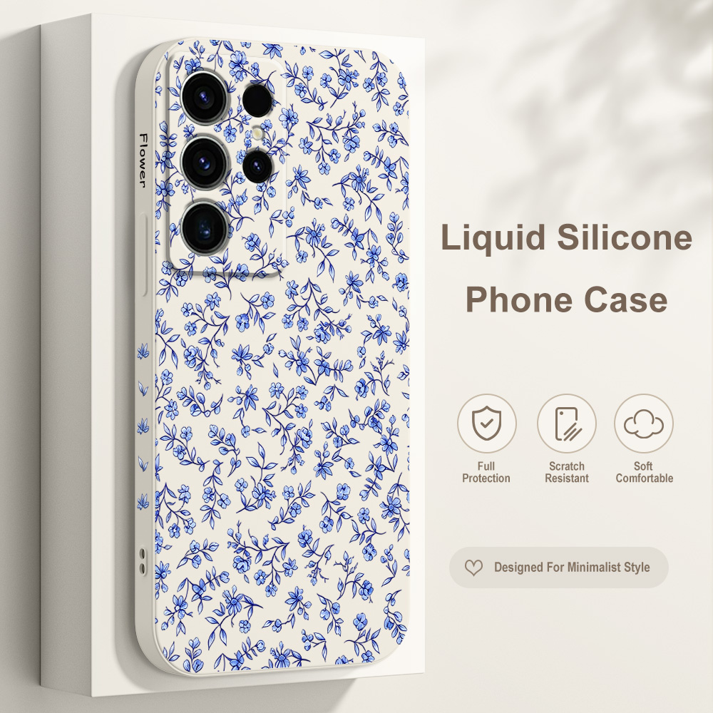 Samsung Galaxy S25 - Funda de Teléfono con Diseño Floral