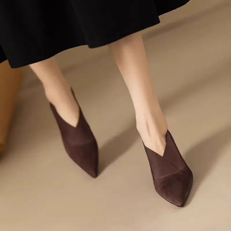 Luxury Lifestyle Products - Zapatos de tacón alto de gamuza