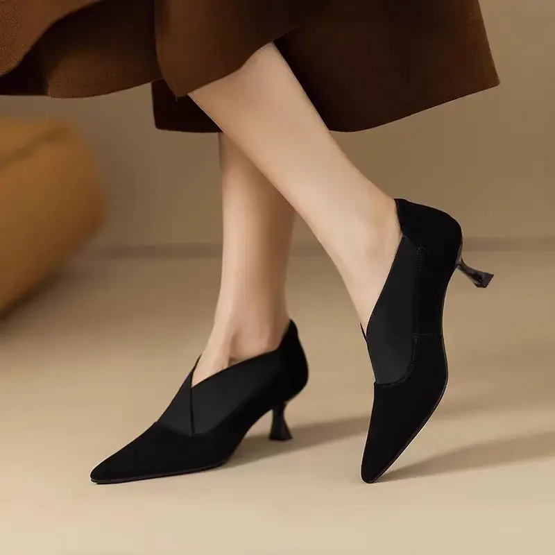 Zapatos de tacón alto de gamuz - Luxury Lifestyle Products reseña y precio
