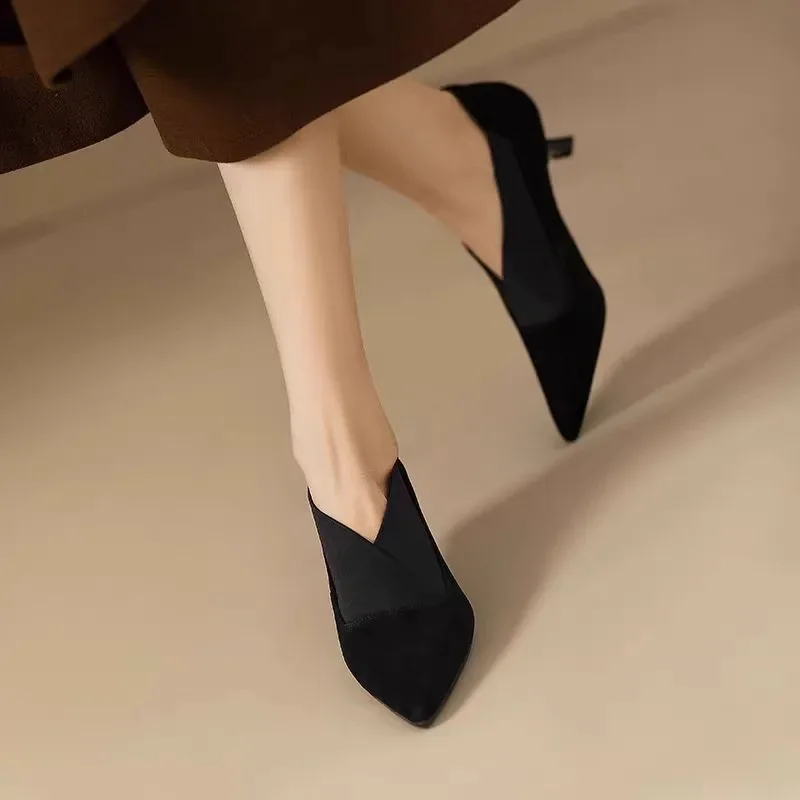 Zapatos de tacón alto de gamuz - Luxury Lifestyle Products reseña y precio